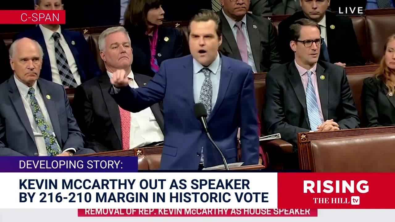 Kevin McCarthy REMOVED As House Speaker, GOP Plots REVENGE On Gaetz: Rising