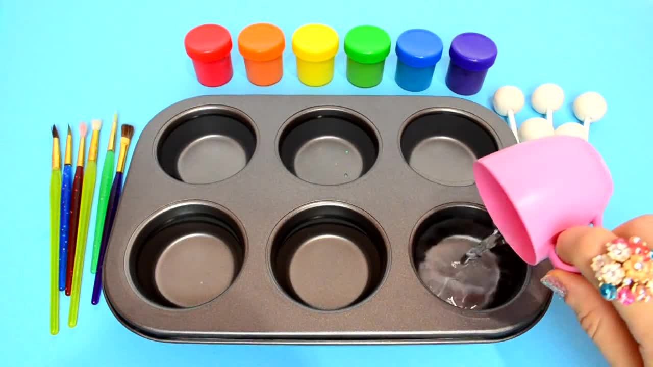 How To Make Frozen Paint with Rainbow Colors Tube