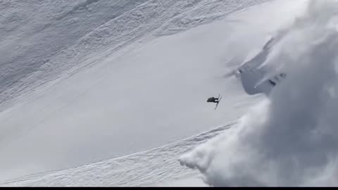 Casual Backflip Escaping Avalanche