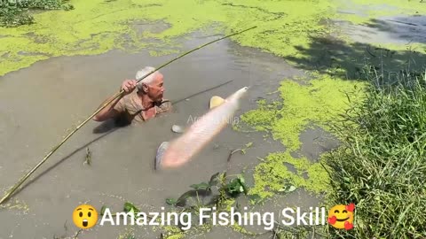 😲Waw | Amazing Fishing Skill | amazing fishing | a fisherman skill catch fish | Fish Fight