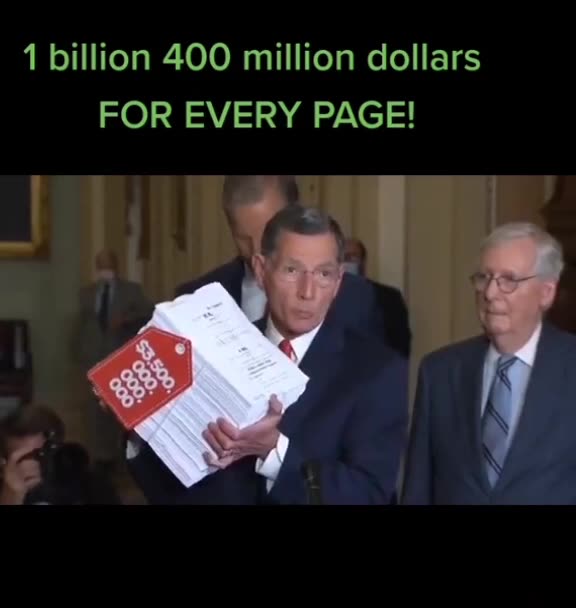 Congress Looks To Pass 2,500-Page, $3.5 Trillion Bill This Week - $1.4 Billion FOR EVERY PAGE!