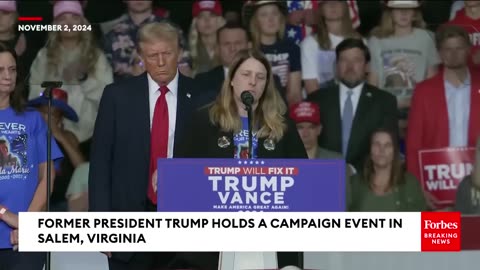 Mother Whose Daughter Was Allegedly Killed By Illegal Immigrant Joins Trump At Virginia Rally