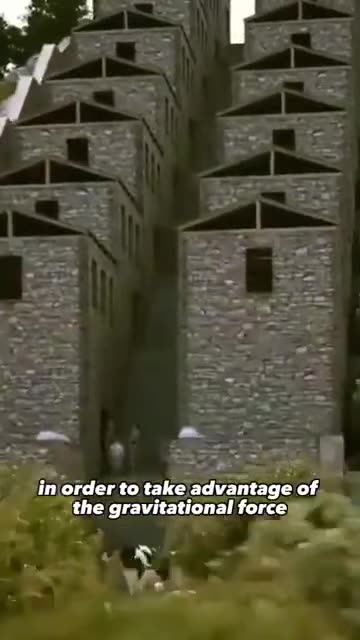 The Roman watermill complex of Barbegal, France.