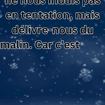 "Matthieu 6:13 - Prière du Notre Père