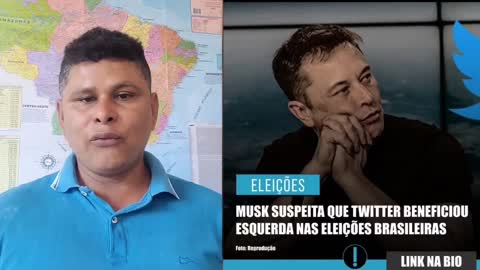 Elon Musk endoidou, pois ele fala que o Twitter ajudou a esquerda brasileira vencer as eleições.