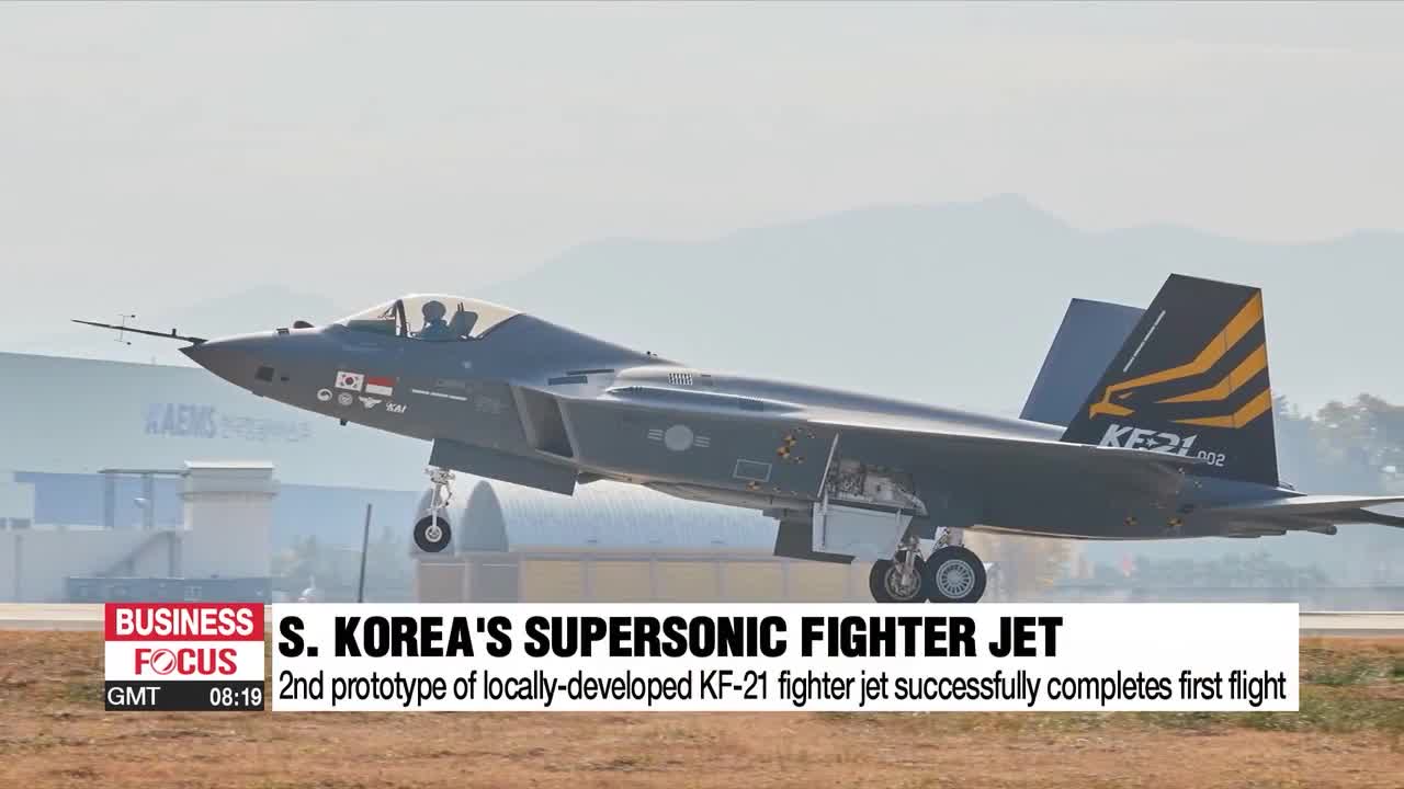 2nd prototype of S. Korea's locally-developed KF-21 fighter jet successfully completes first flight