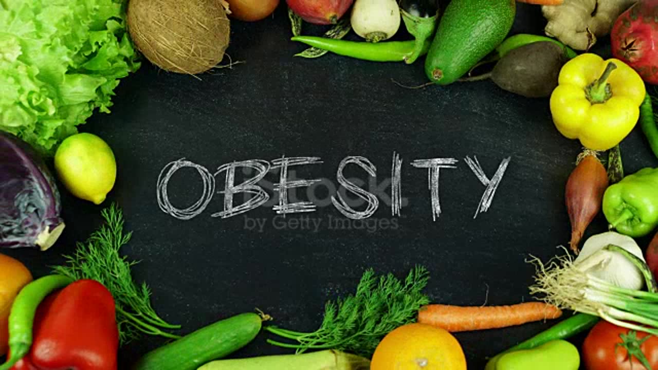 Obesity fruit stop motion stock video...