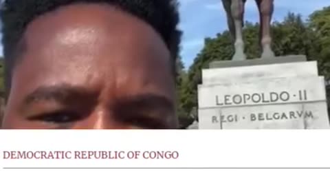 Statue of the man whom massacred more than 10 million Congolese