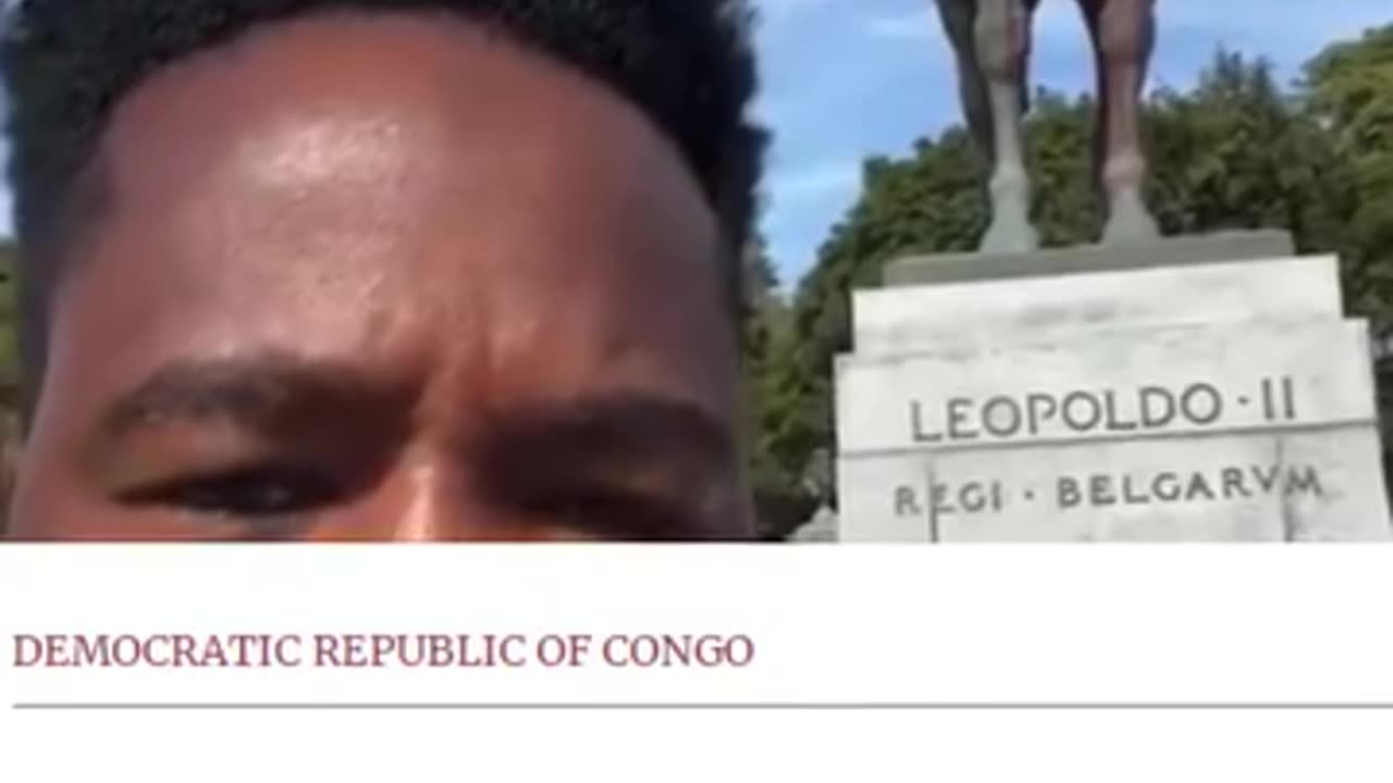 Statue of the man whom massacred more than 10 million Congolese