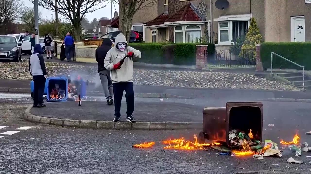 Petrol bombs thrown at police vehicle in Northern Ireland