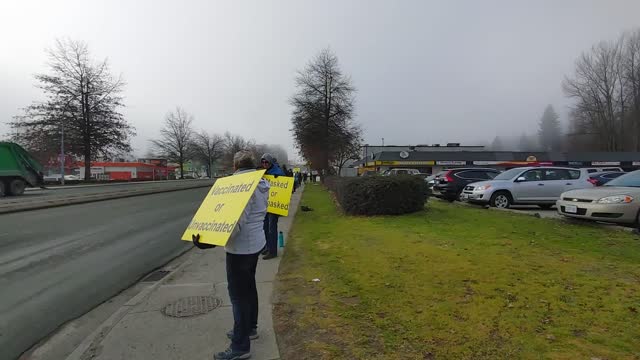 More nice people protesting near Brad Vis