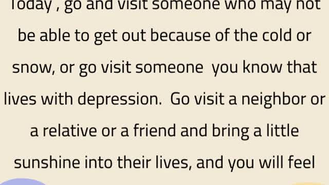 Only You Can Help The Lonely