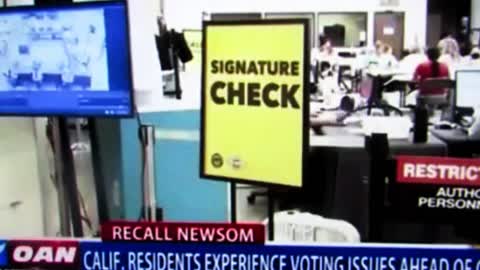 OAN News, Possible Ca Voter Fraud, Recall Election