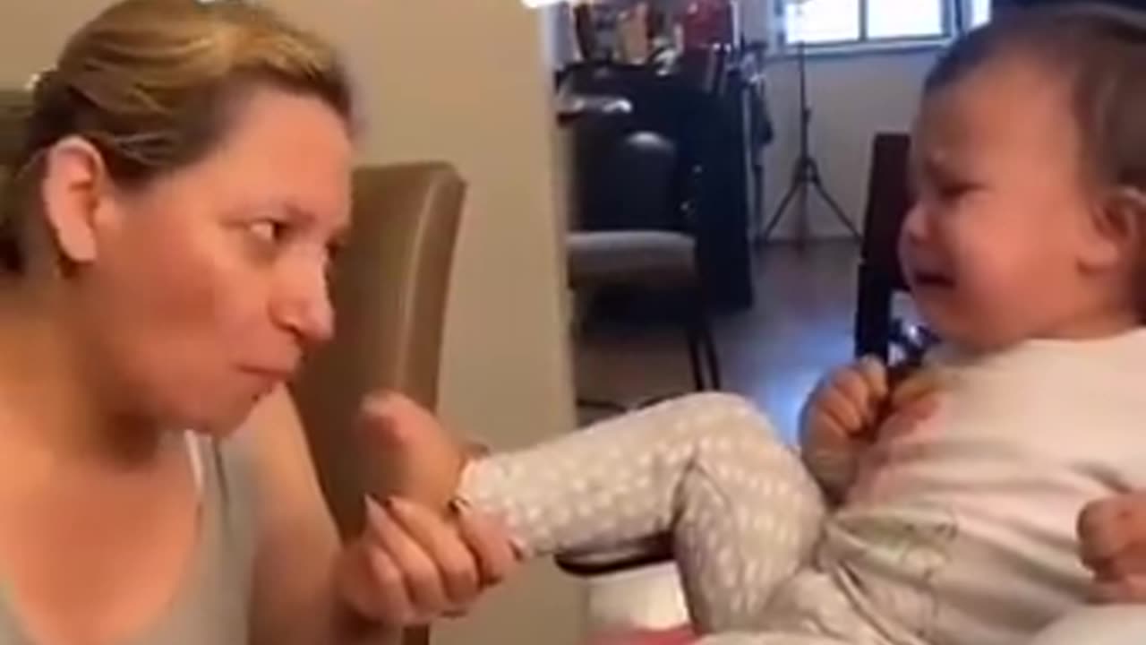 Mommy prank with son