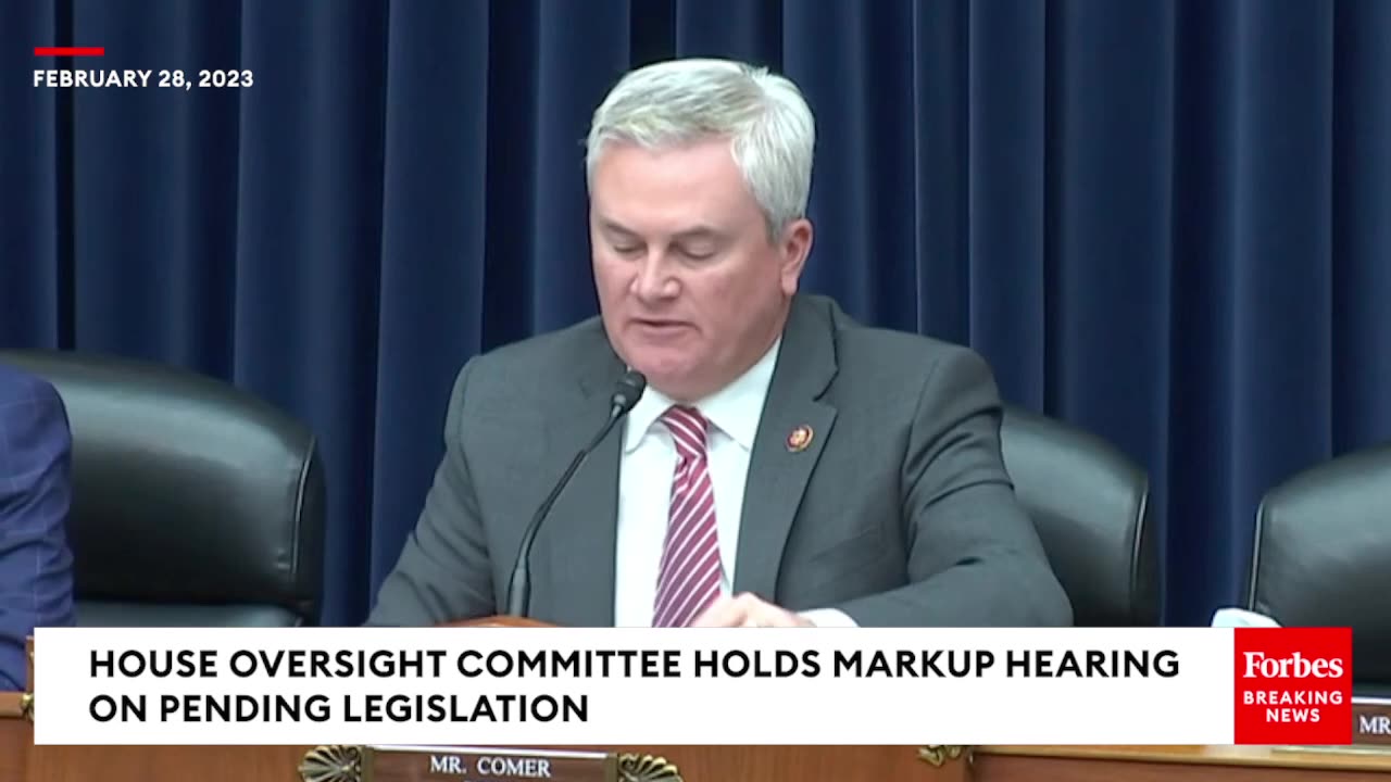'Amends An Unrelated Bill'- James Comer Shrugs Off Amendment Introduced By A Democrat