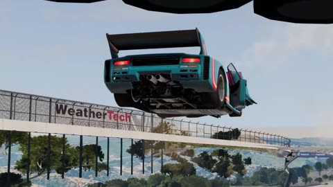 2/2 - Replica Ferrari F40 Flybys in Laguna Seca | BeamNG.drive