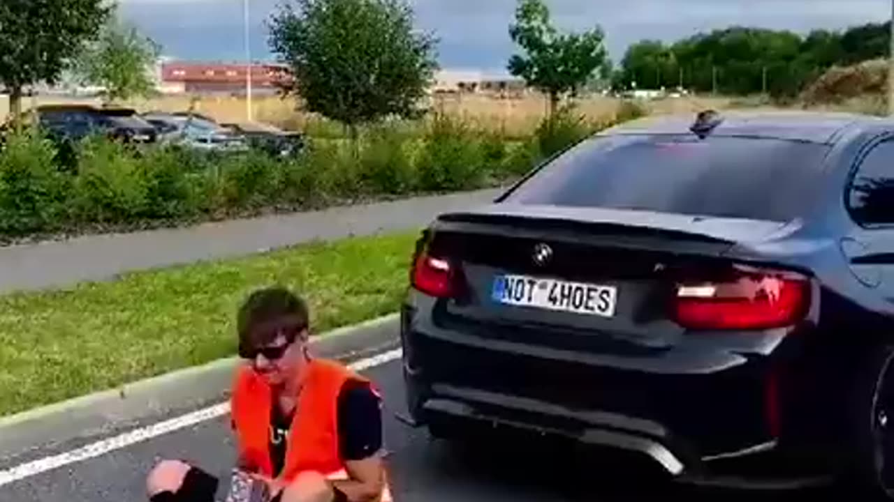 People are becoming inventive with ways to get back at eco activists blocking roads.