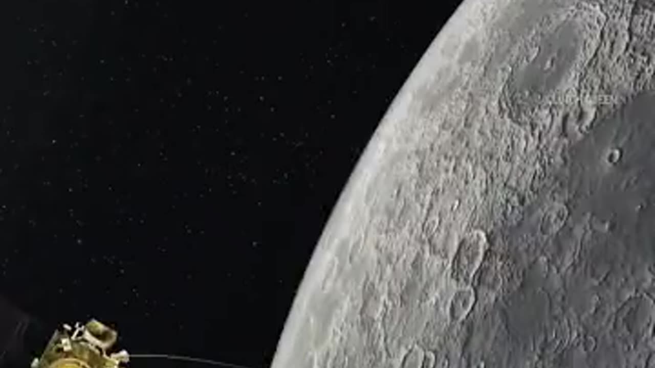 Indian chanderyan moon landing video