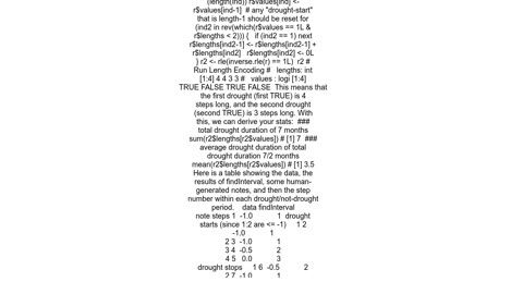 Error in rle function to frequency and duration for at least two consecutive months