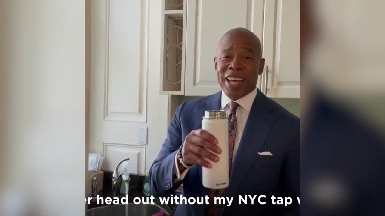 ERIC ADAMS WONT DRINK NYC TAP WATER