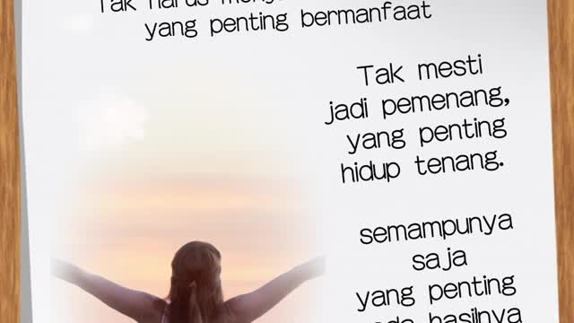 Pesan kehidupan