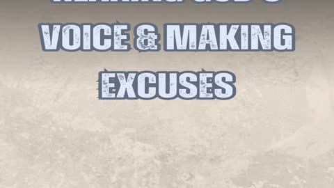 Hearing God's Voice & Making Excuses by Bill Vincent 4-6-2019