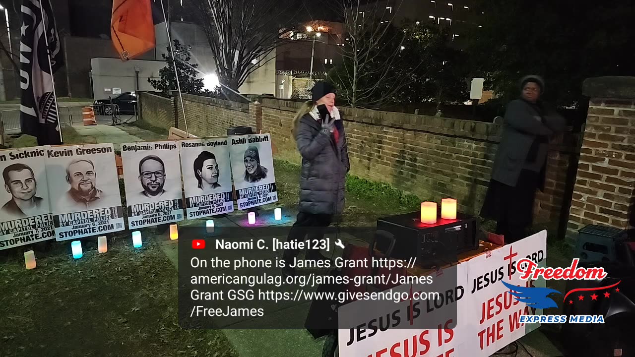 LIVE IN DC for the J6 Vigil to stand with the J6 Political Prisoners 12.8.23