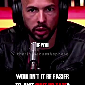 Wouldnt it be Easier to Just Shut Up Tate?