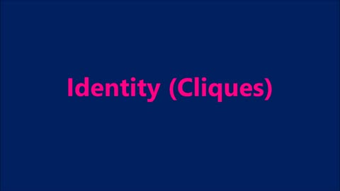 Psychology | Identity (Cliques) - RGW Teaching
