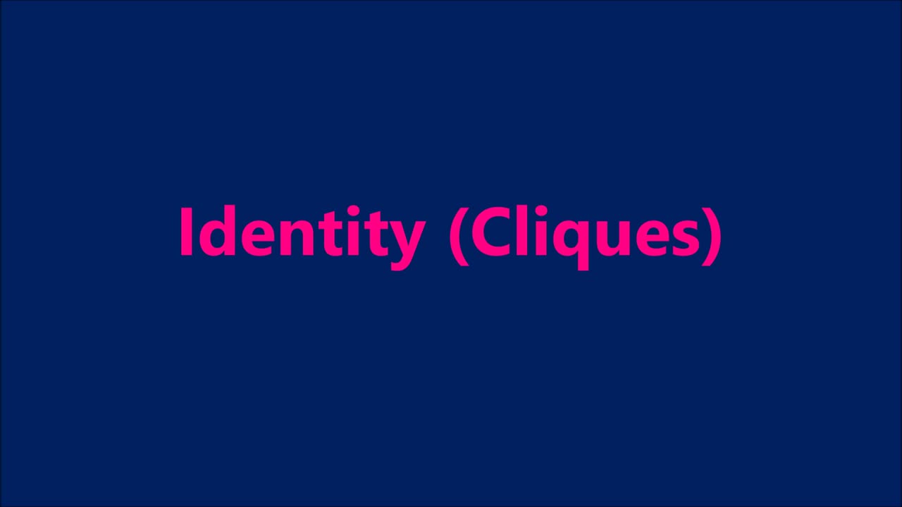 Psychology | Identity (Cliques) - RGW Teaching