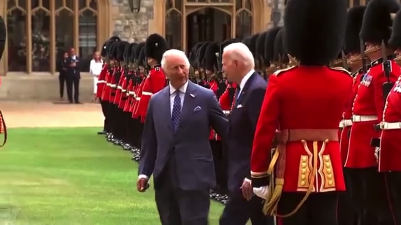 King Charles III Escorts the Nursing Home Patient President Joe Biden