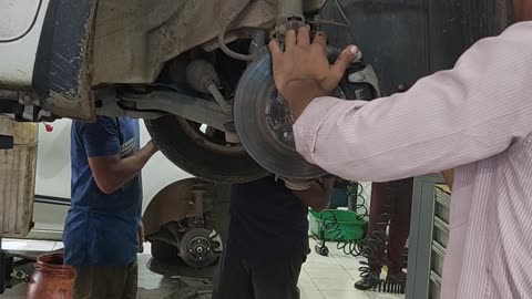 Front brake caliper greasing