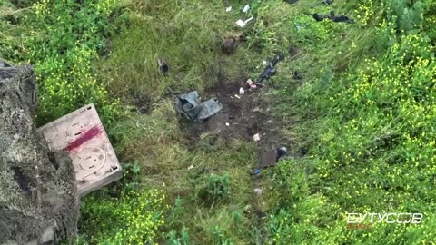 Graphic Drone Footage Shows Ukrainian Soldier Trying To Save Wounded Jump Directly On Landmine