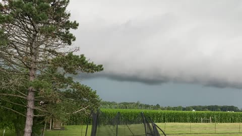 Frightening storm clouds