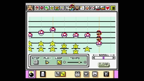 Mario Paint - Tetris(Nintendo Player's Guide - Mario Paint)