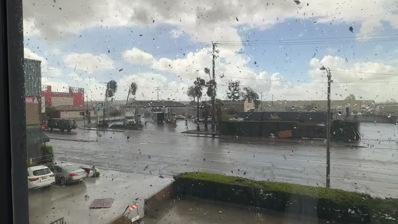 Tornado Hits Montebello, California