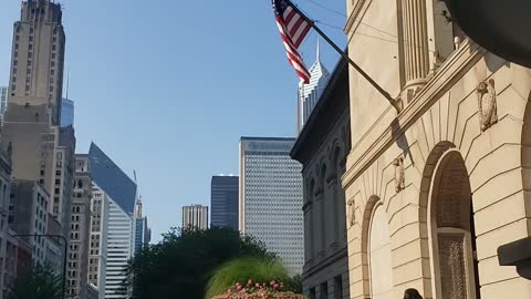 Chicago Along Michigan Avenue on 8/1/2021 2