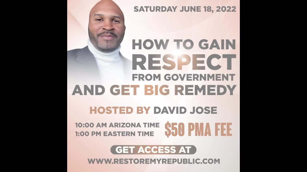 How to Gain Respect from Government and get Big Remedy
