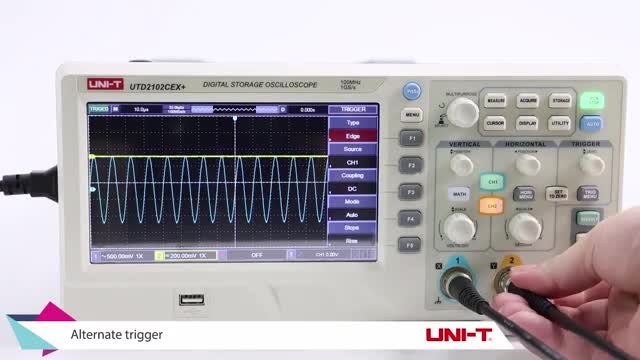 UNI-T UTD2102CEX+ Digital Storage Oscilloscope_Cut