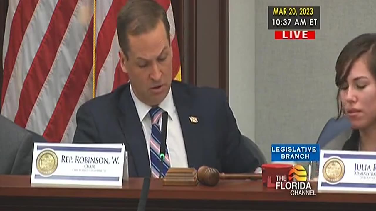 Florida Rep calls on ‘Anita Dick and Holden Hiscock’ in committee