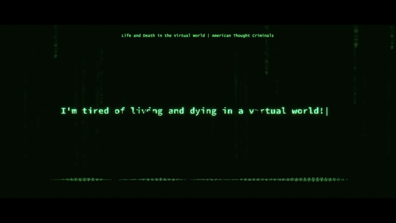 Lyric music video: "Life and Death in the Virtual World"