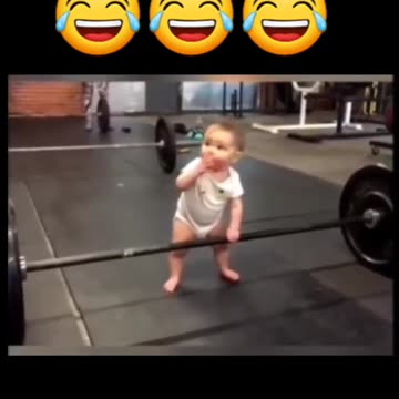 Tiny Tot's Tremendous Training: Baby Takes on the Gym