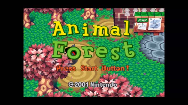 Animal Forest (Nintendo 64): Title Screen and Game Start Presentation 1080p