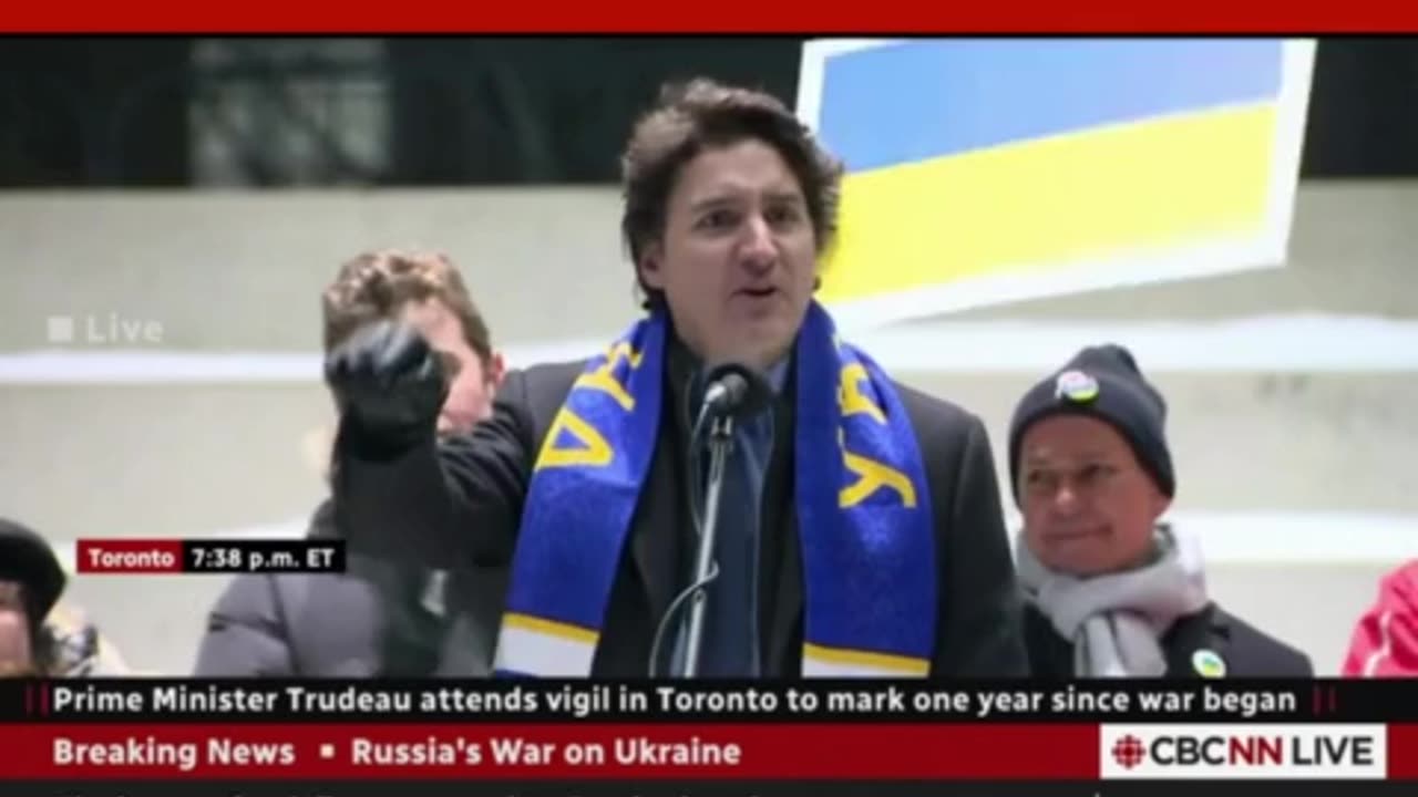 "F*ck you Justin. You're a f*cking dictator," yelled out while the prime minister was speaking