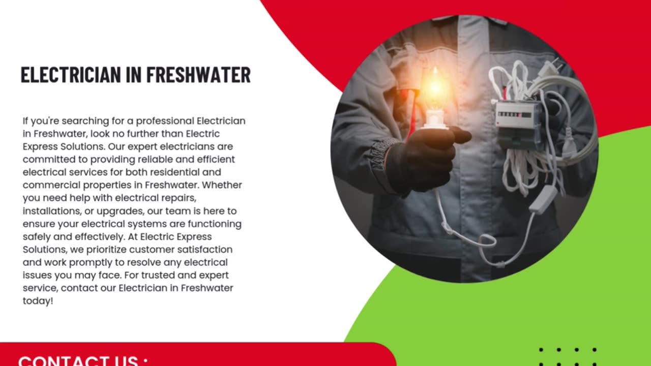 Professional Electrician in Freshwater: Expert Electrical Services for Your Home or Business