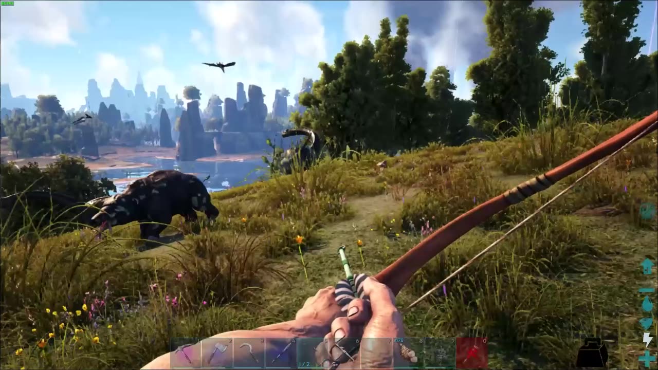 Ark: Survival Evolved - limp arrow hit during chase