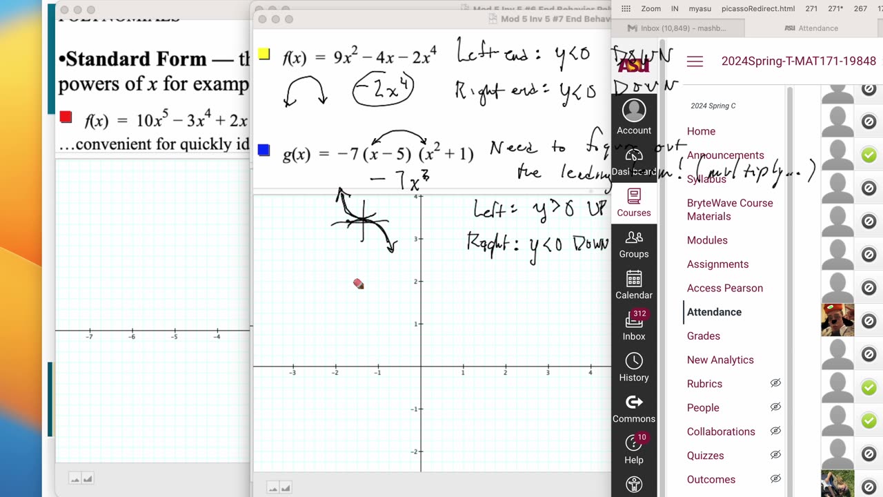 MAT 171 Tue Jan 30: Polynomials Intro