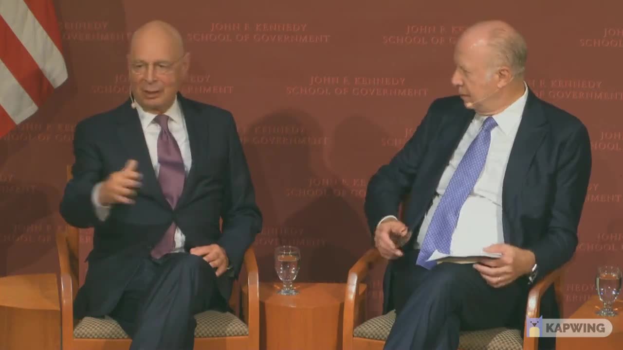 Klaus Schwab at Harvard 2017