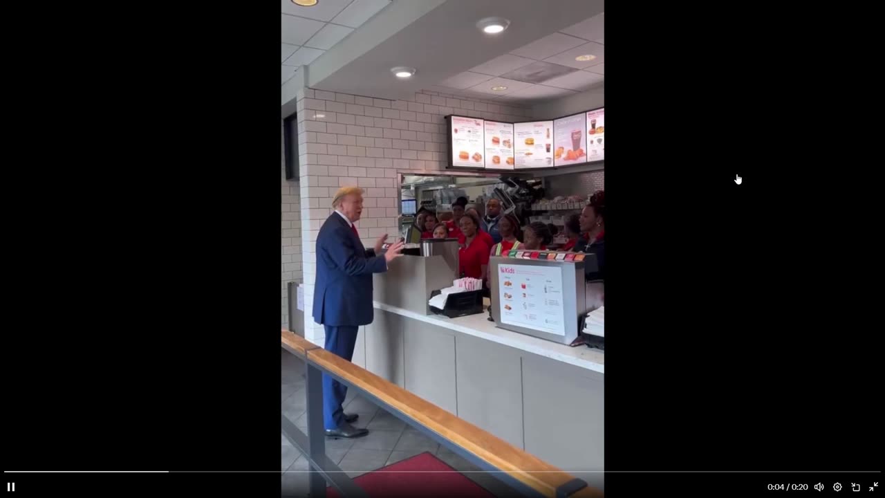 Trump Charms Black Chick-fil-A Workers in Atlanta