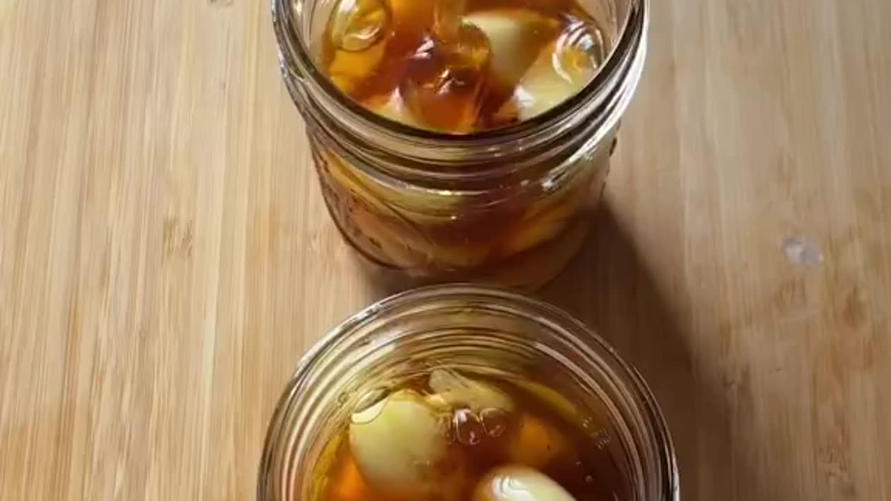 Fermented garlic honey!